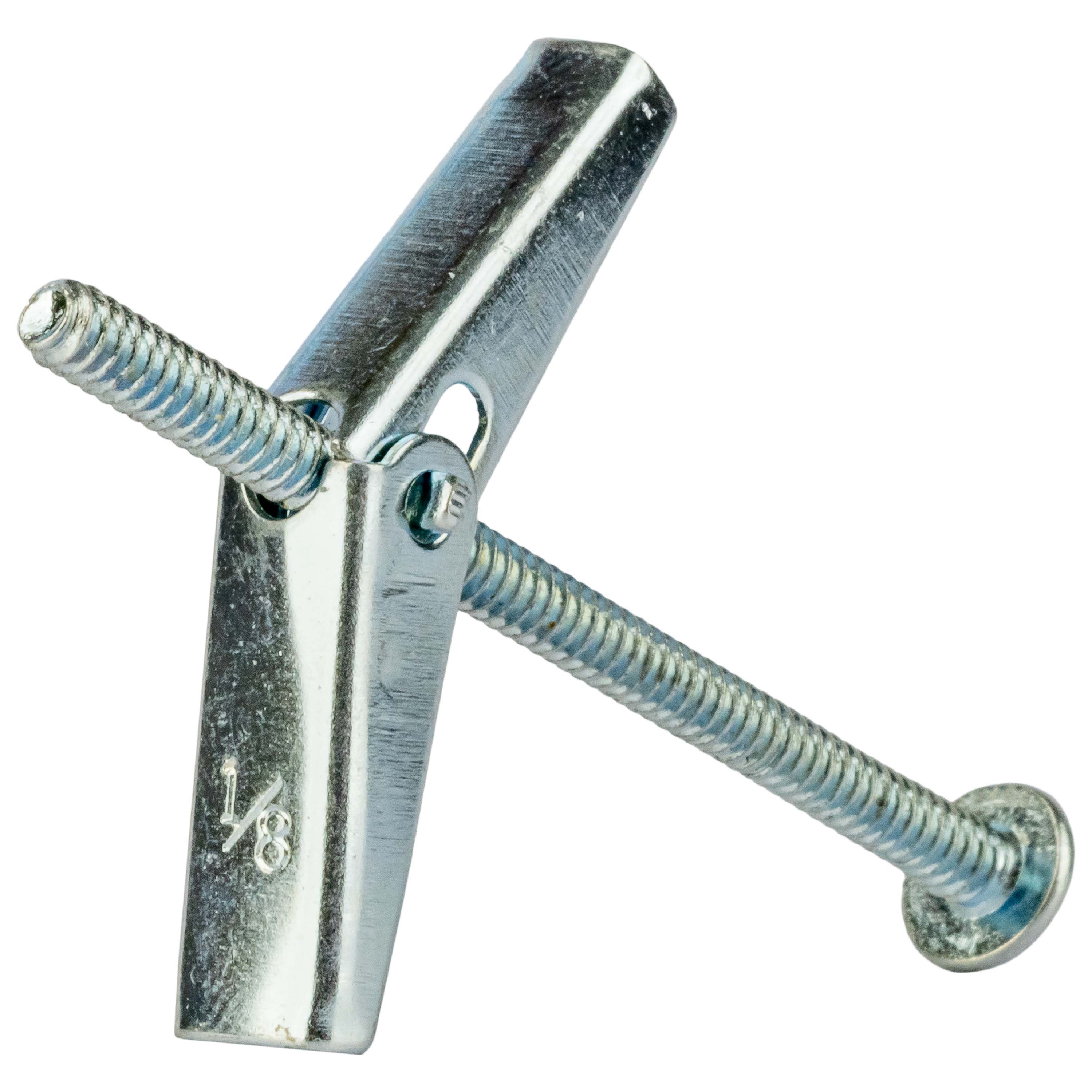 Toggle Bolts - Spring Wing Type - Flat Head - 10-24 x 4